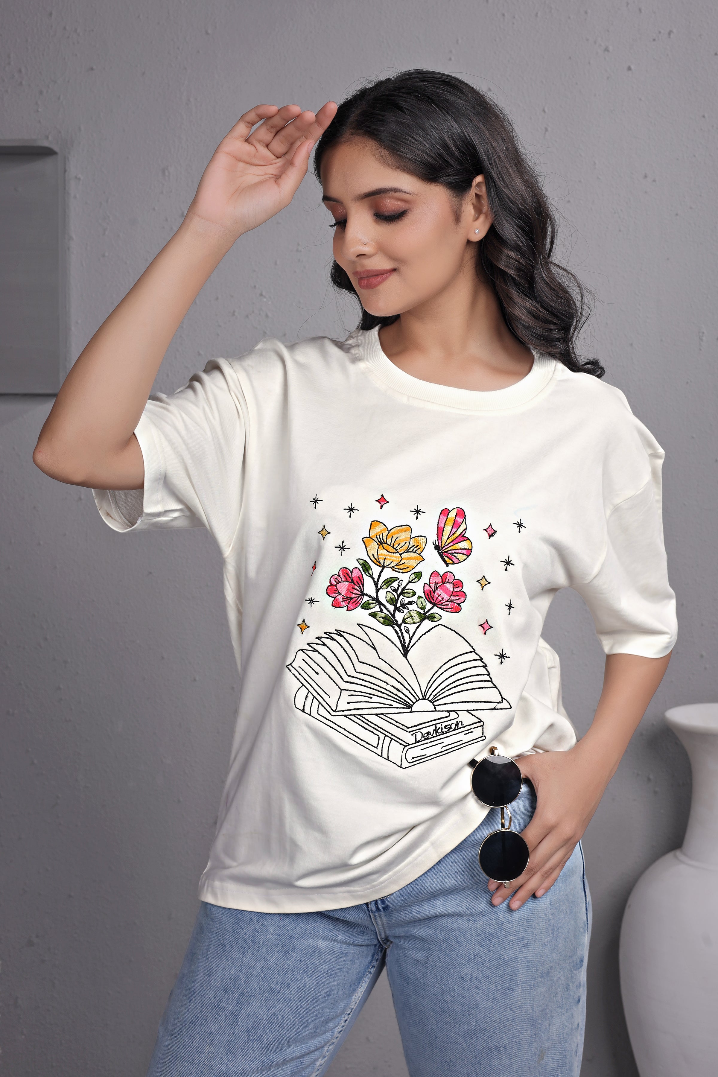 Embroidered T-Shirt For Women