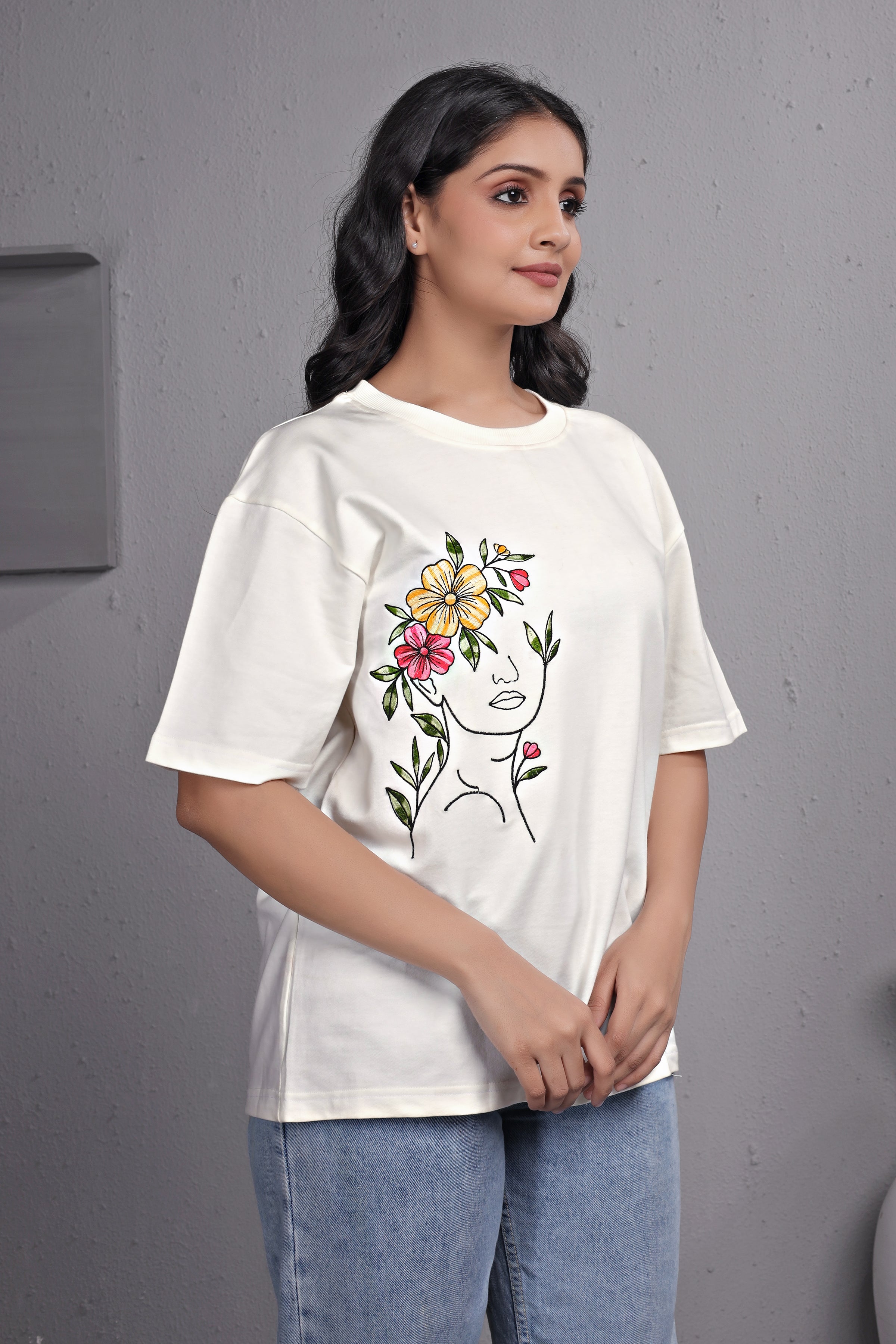 Embroidered T-Shirt For Women