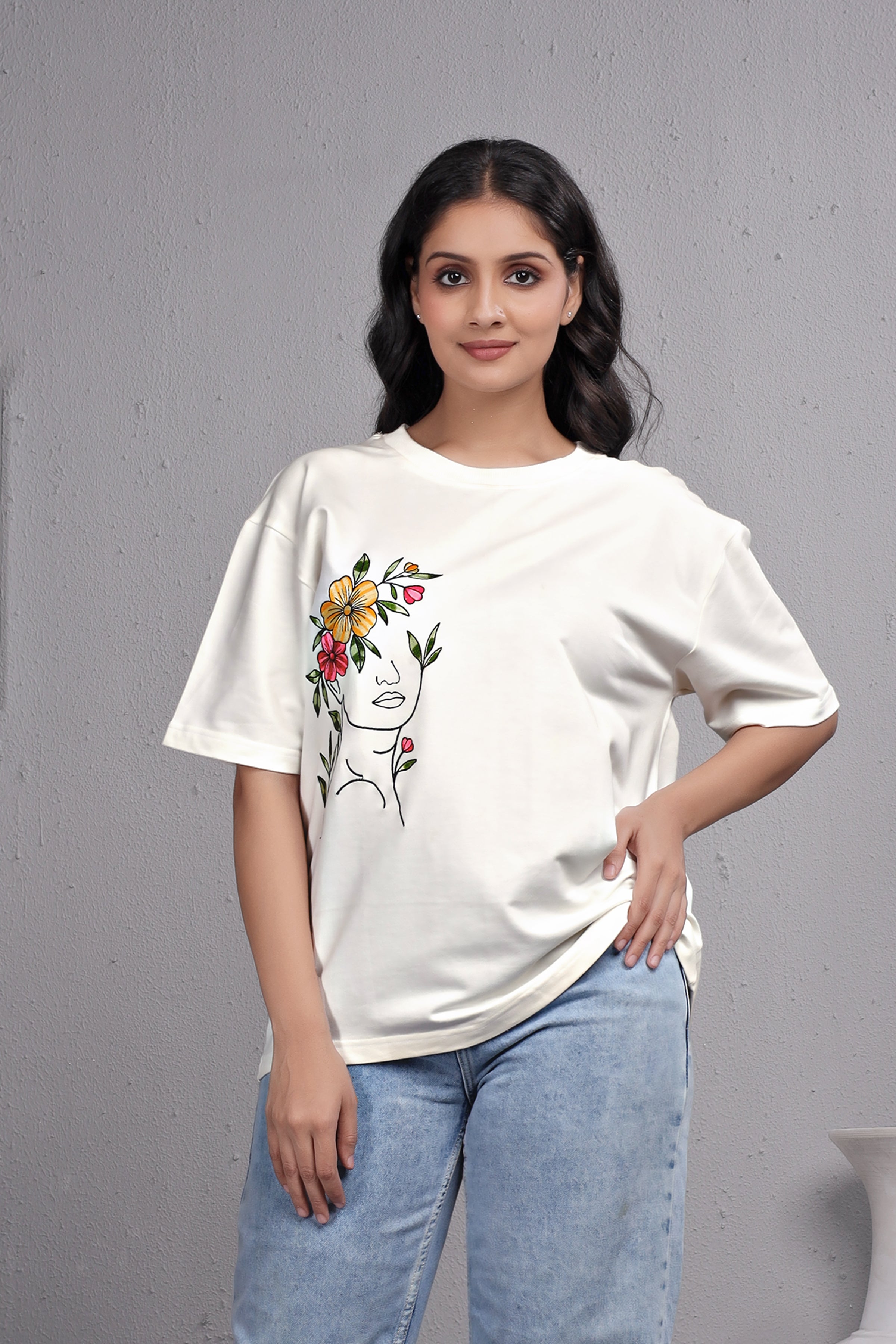 Embroidered T-Shirt For Women