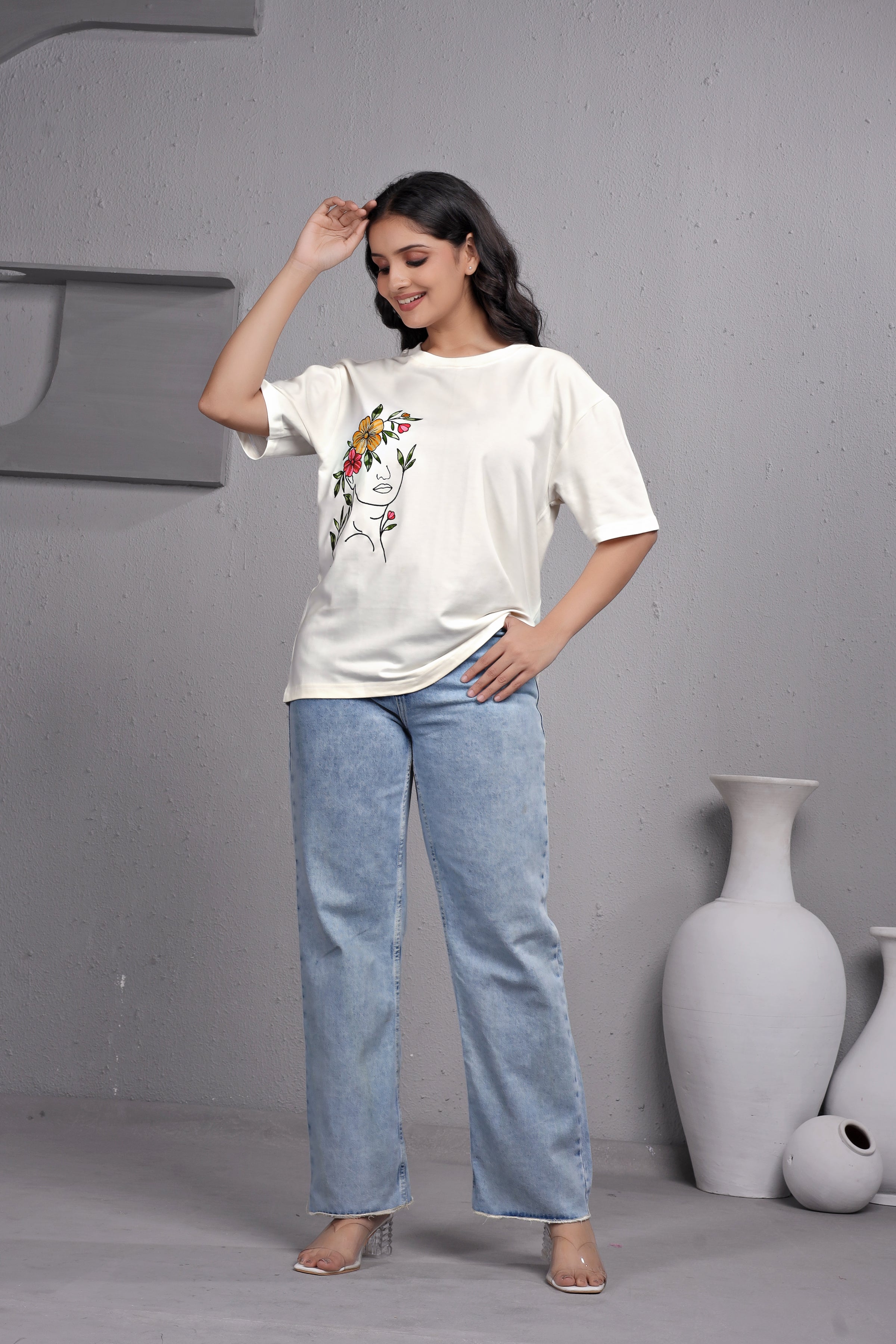 Embroidered T-Shirt For Women