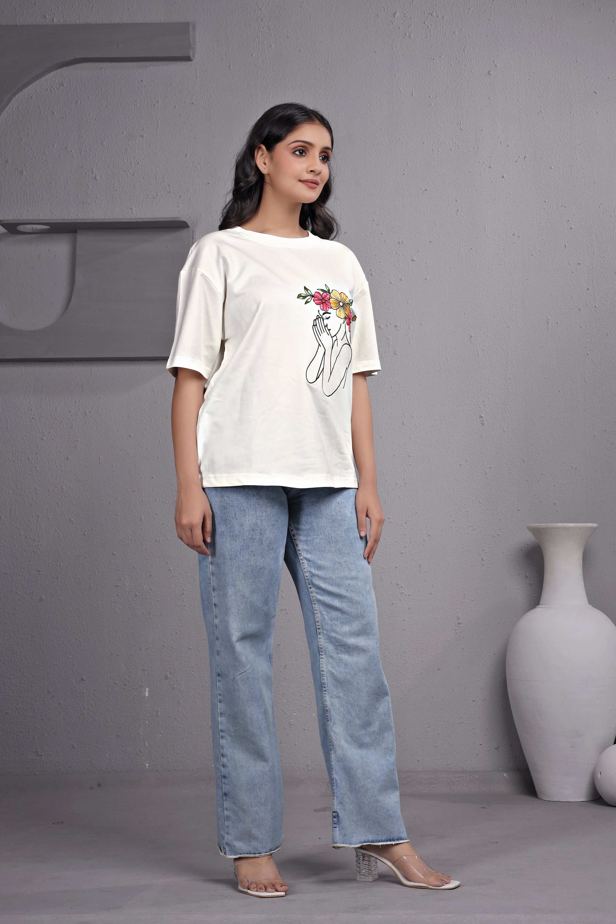 Embroidered T-Shirt For Women