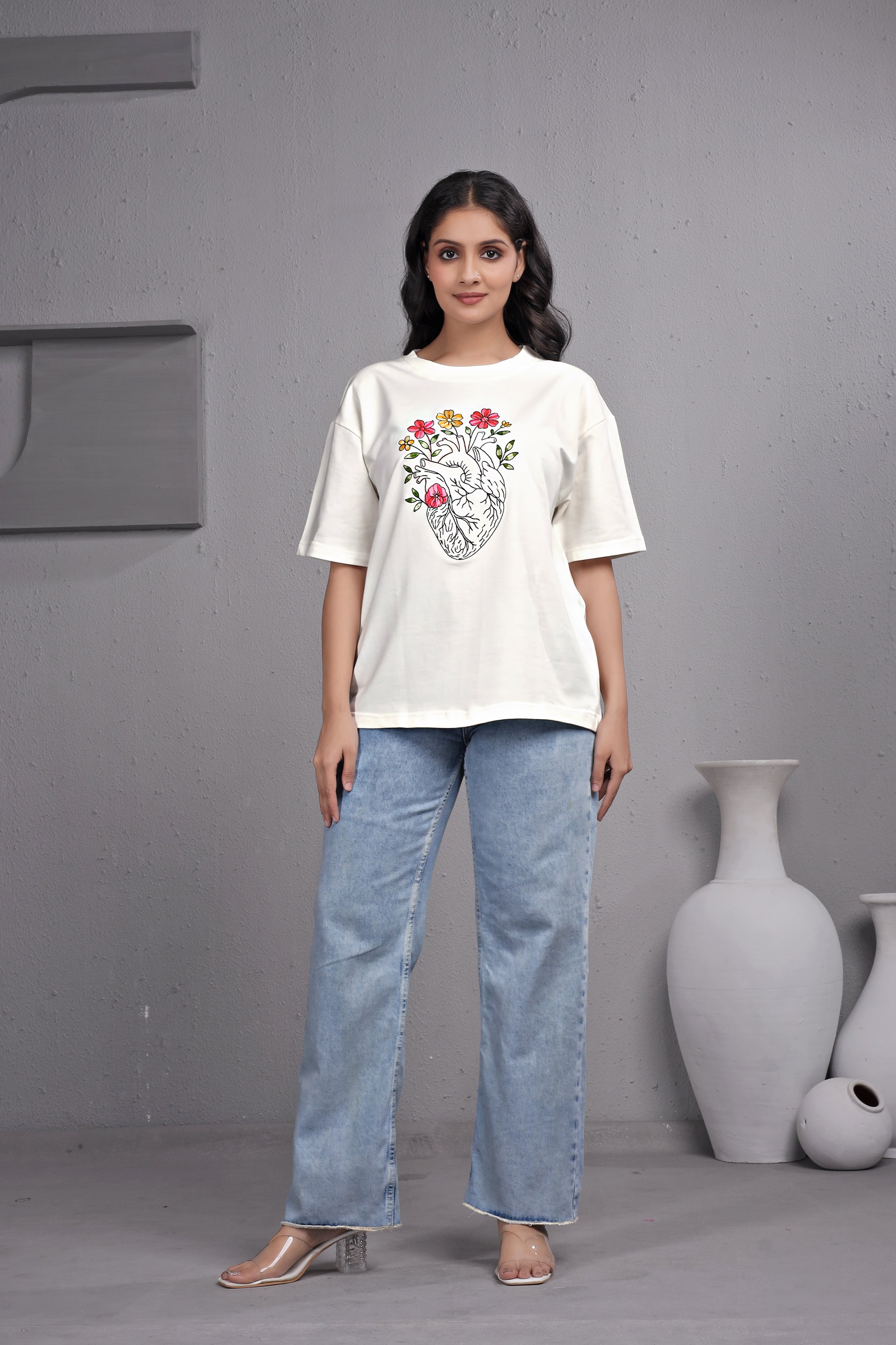Embroidered T-Shirt For Women
