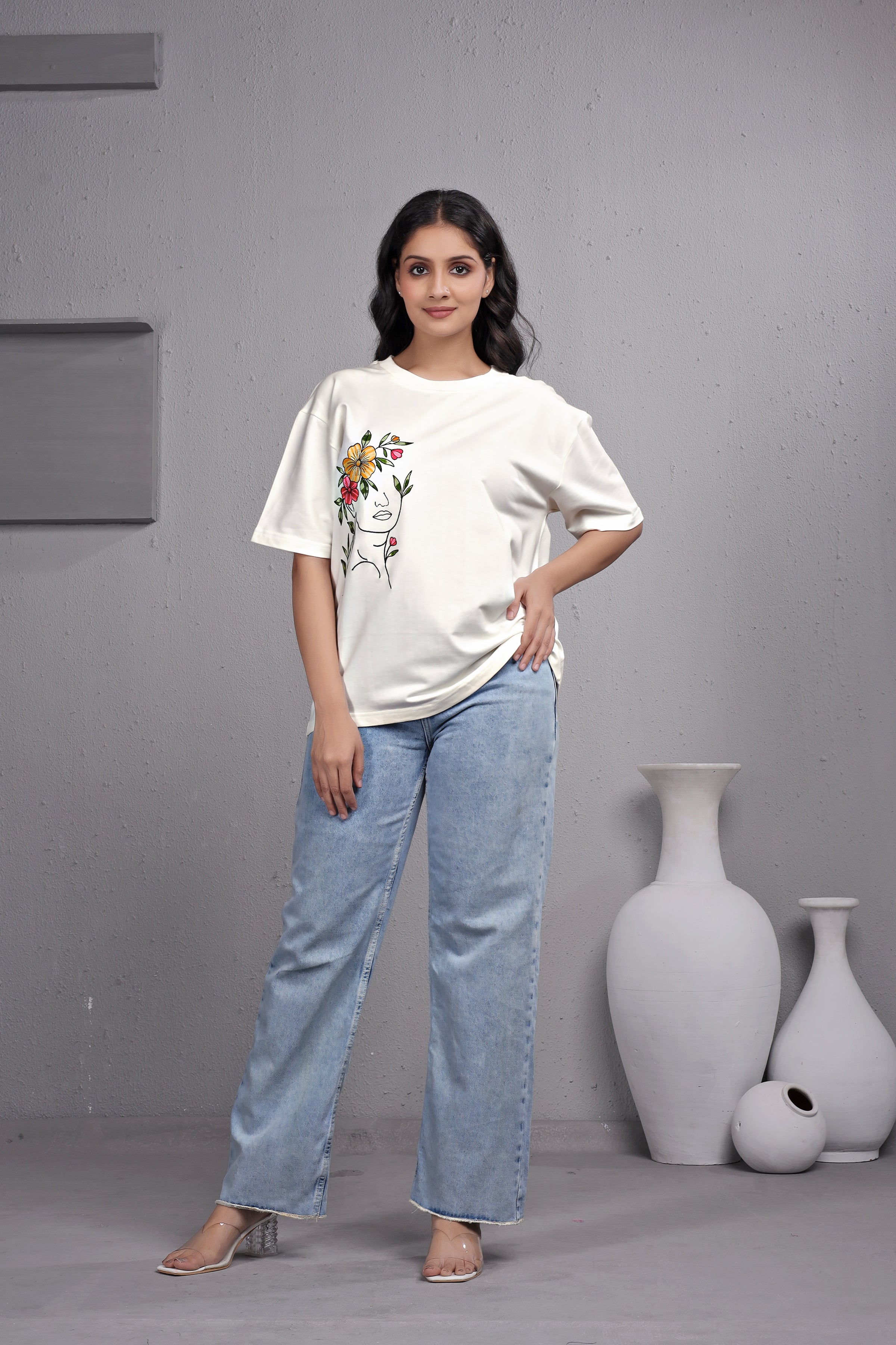 Embroidered T-Shirt For Women